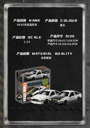 Toyota Sprinter Trueno AE86 Initial D 1:24 Mini RC Car with movable headlights