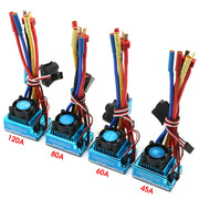 Flyhike 45/60/80/120A brushless WaterProof - Splash Proof ESC 1/8 1/10 1/12 RC vehicle ESC with Programming Card (Optional)