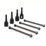 HSP Unlimited 1:10 Tram 94123 Oil Car 94122 Four-wheel Drive Shaft Assembly Wheel Axle 02033+02003 (Set of 4)
