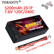 TERANTY 5200mAh 2S 7.6V 120C 1/12 drift racing big foot off-road RC lithium battery HV
