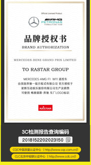 Petronas Mercedes AMG F1 Official Licensed Rastar RC Car