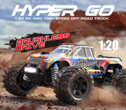 MJX Hyper Go 20208 1/20 Scale 4WD Brushless RC Off-Road Speed Car 39km/h